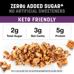 KIND granola with almonds and cashews delivering a crunchy texture.