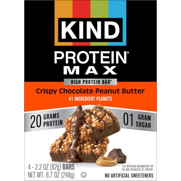 KIND Protein MAX ingredients with peanuts as the #1 ingredient.