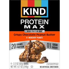 KIND Protein MAX ingredients with peanuts as the #1 ingredient.