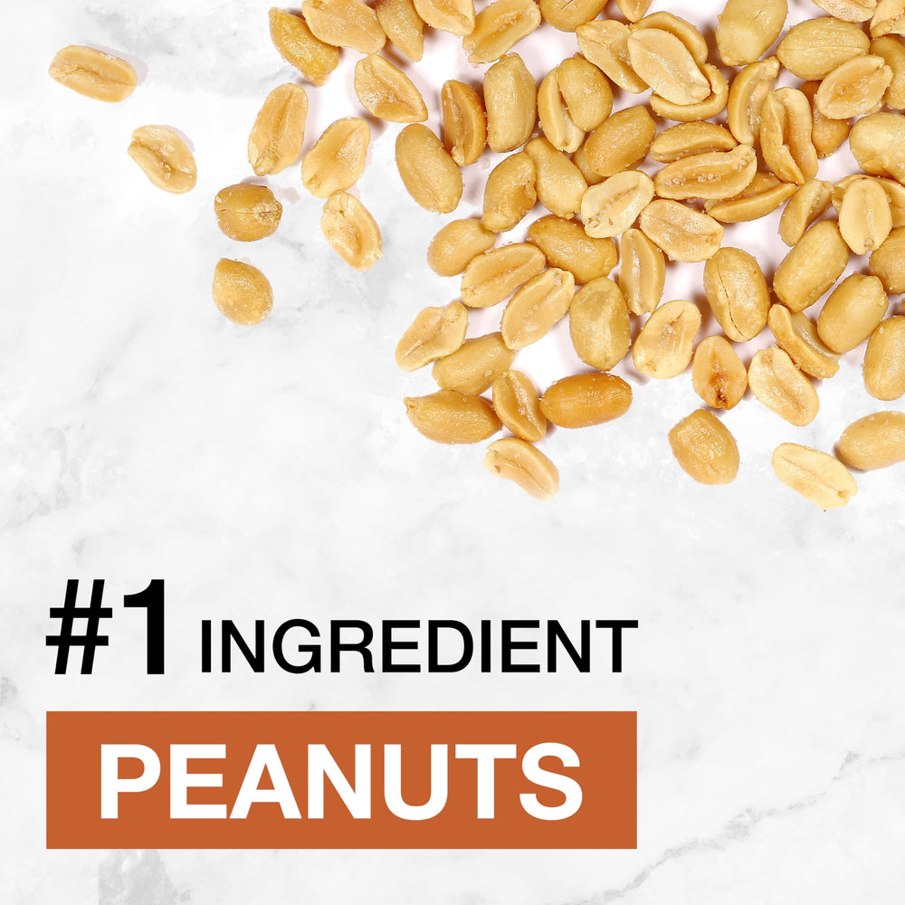 KIND Protein MAX nutty core close-up shows gluten-free and non-GMO ingredients.