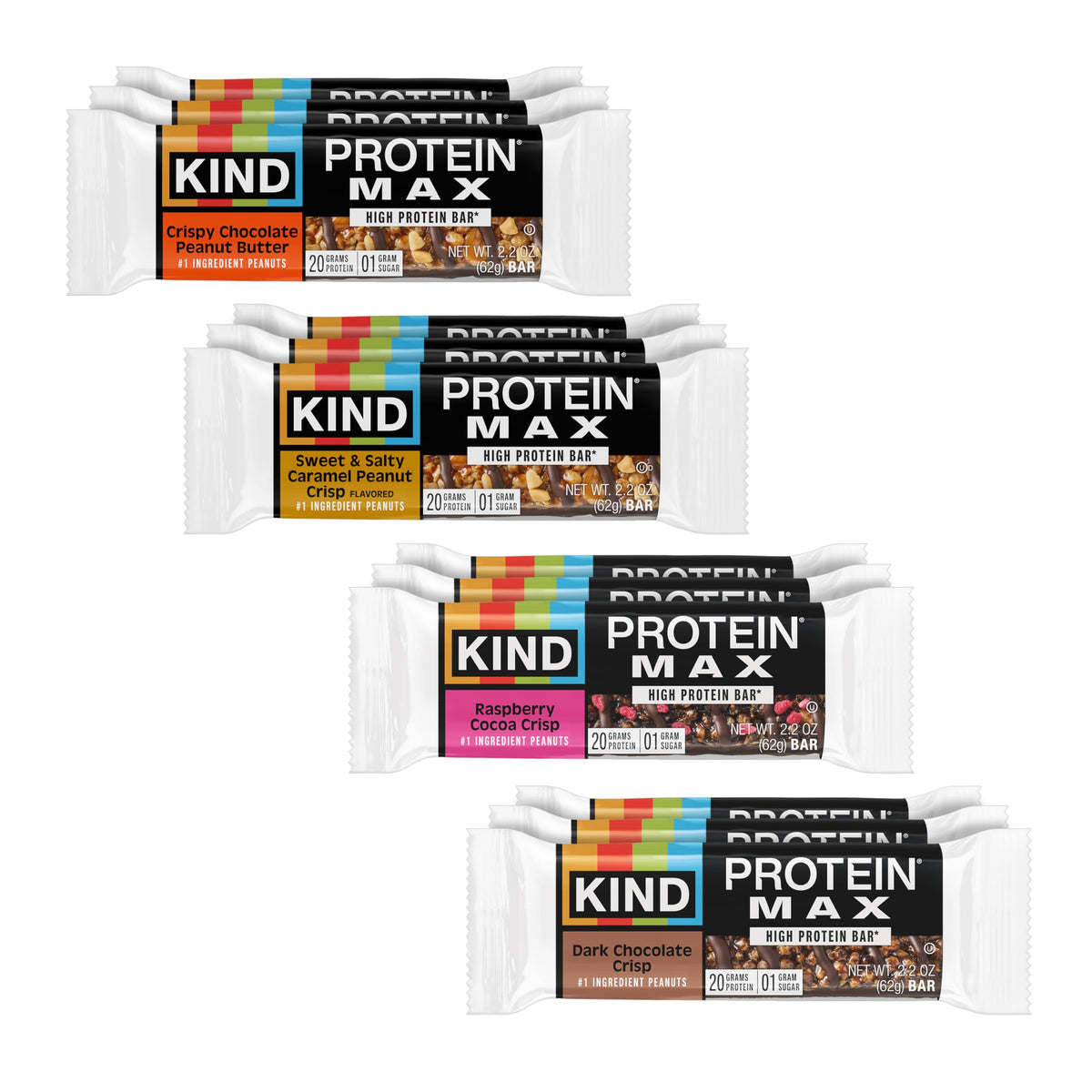 Kind Protein MAX Crispy Chocolate Peanut Butter bar boosts on-the-go protein