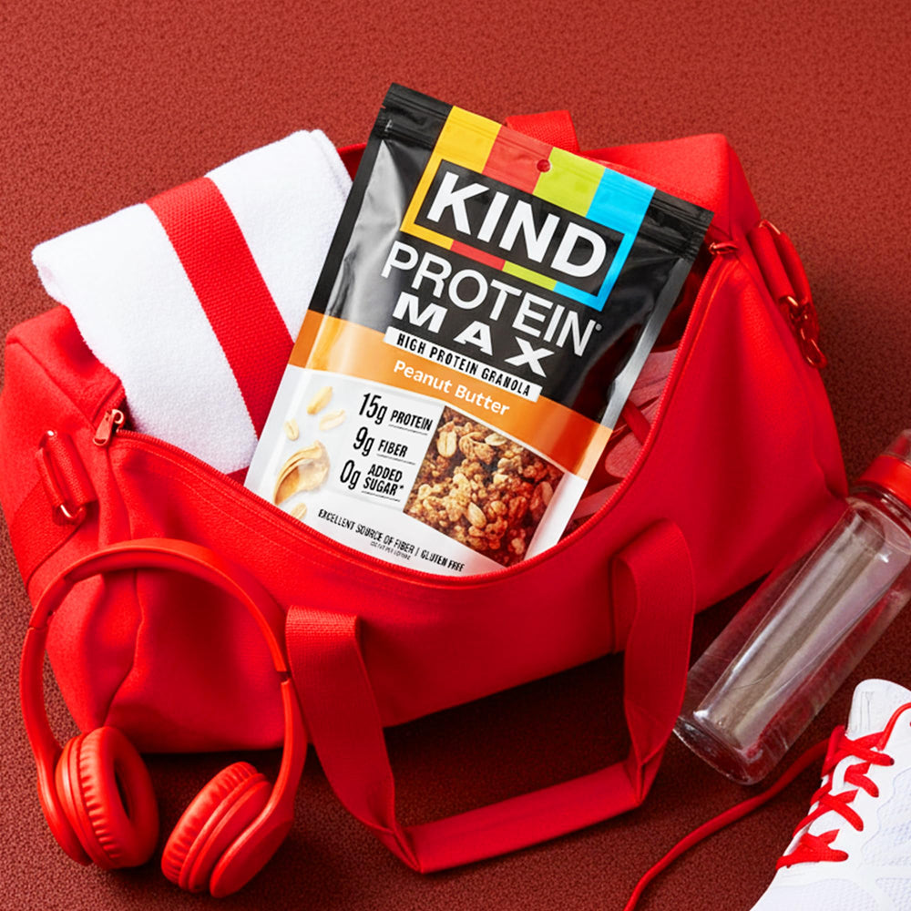 Ready-to-eat KIND Protein MAX Granola snack plate for quick bites