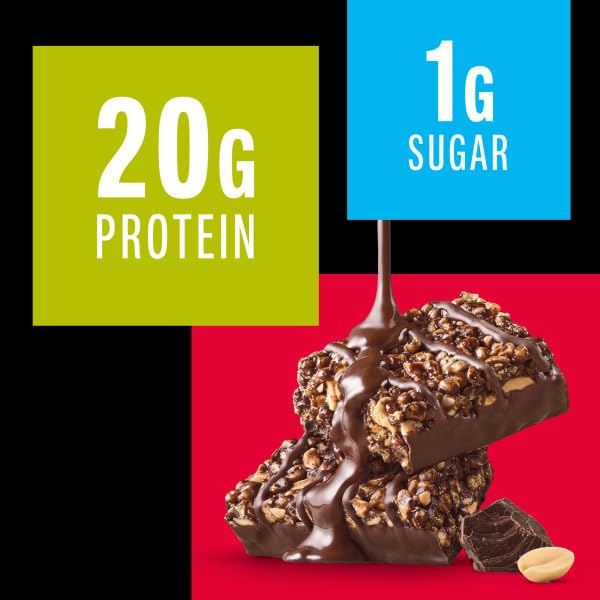 KIND Protein MAX nutrition label close-up with 20g protein and 1g sugar.