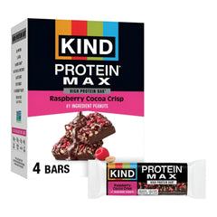 KIND Protein MAX Raspberry Cocoa Crisp bar close-up for a protein-rich on-the-go snack
