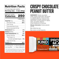 Kind Protein MAX Raspberry Cocoa Crisp bar for fiber-rich post-workout
