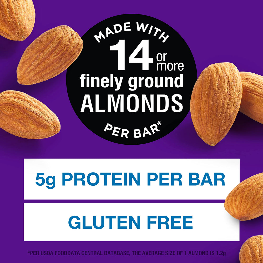 KIND Salted Caramel Almond Blondie on plate, almond-forward flavor