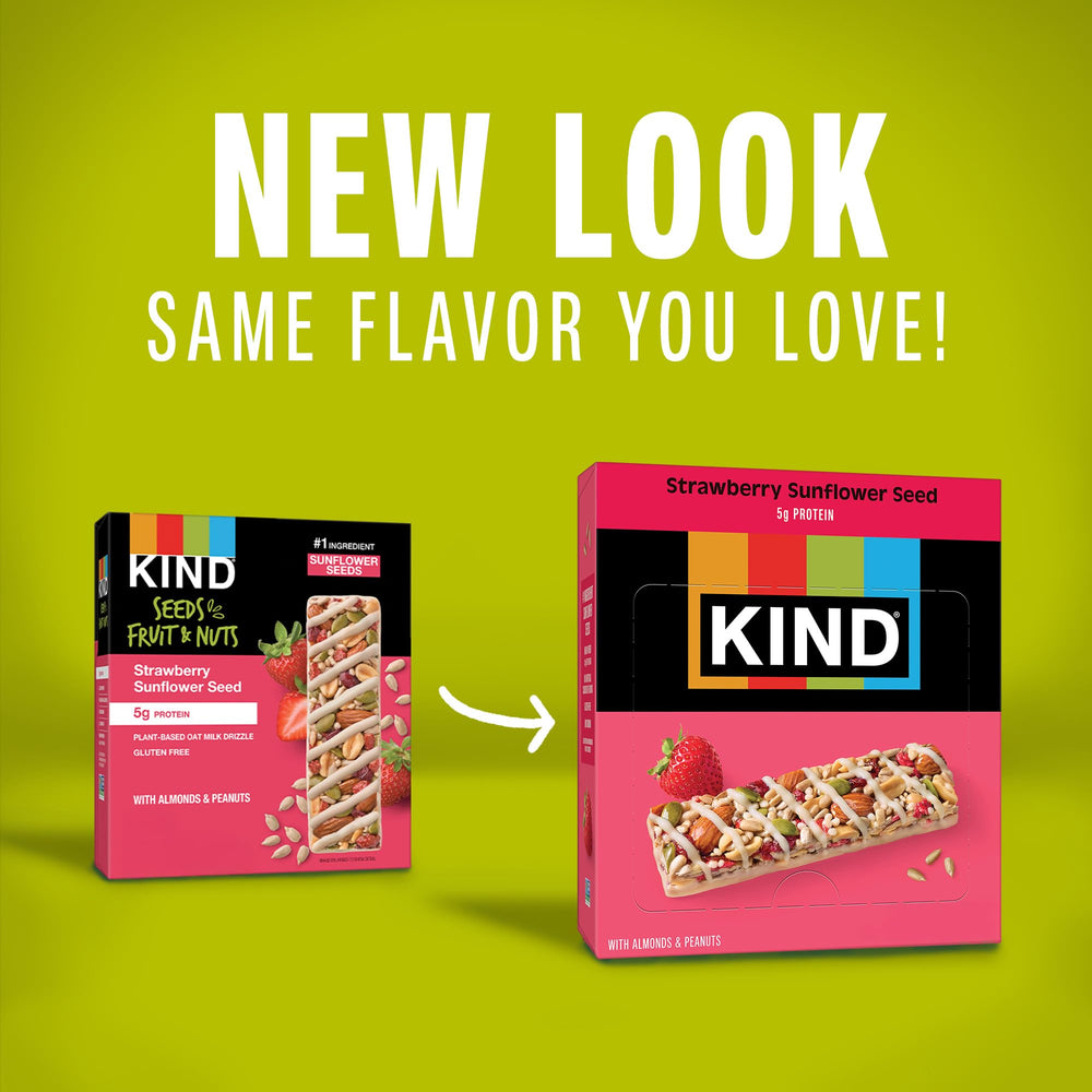 Chewy texture with crunch in a KIND Seeds bar bite