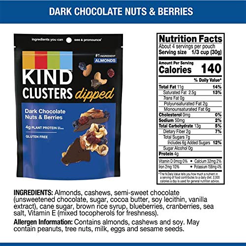 KIND Snack Clusters ingredients focus on simple, pronounceable components.