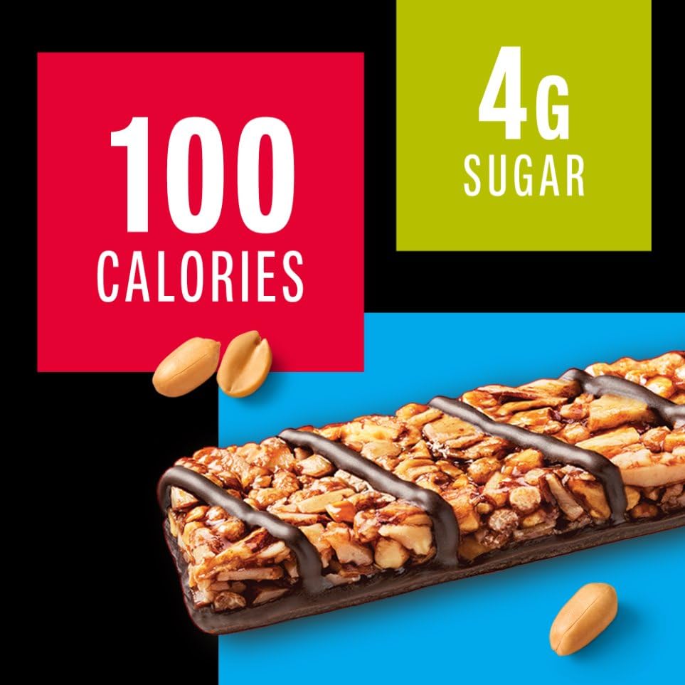 KIND THINS stacked bars image emphasizes 10-pack convenience and portability.