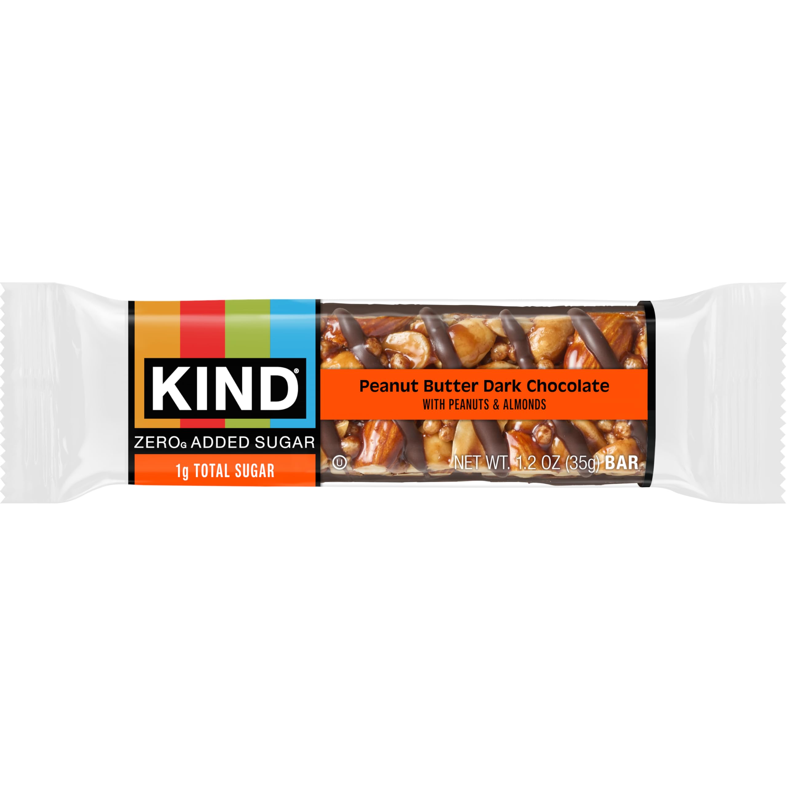 KIND ZERO on-shelf display emphasizing keto friendly and gluten free snack option