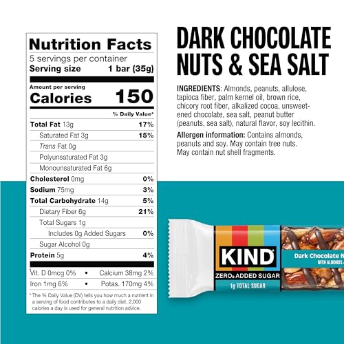 Close-up of almonds and peanuts inside a KIND ZERO bar