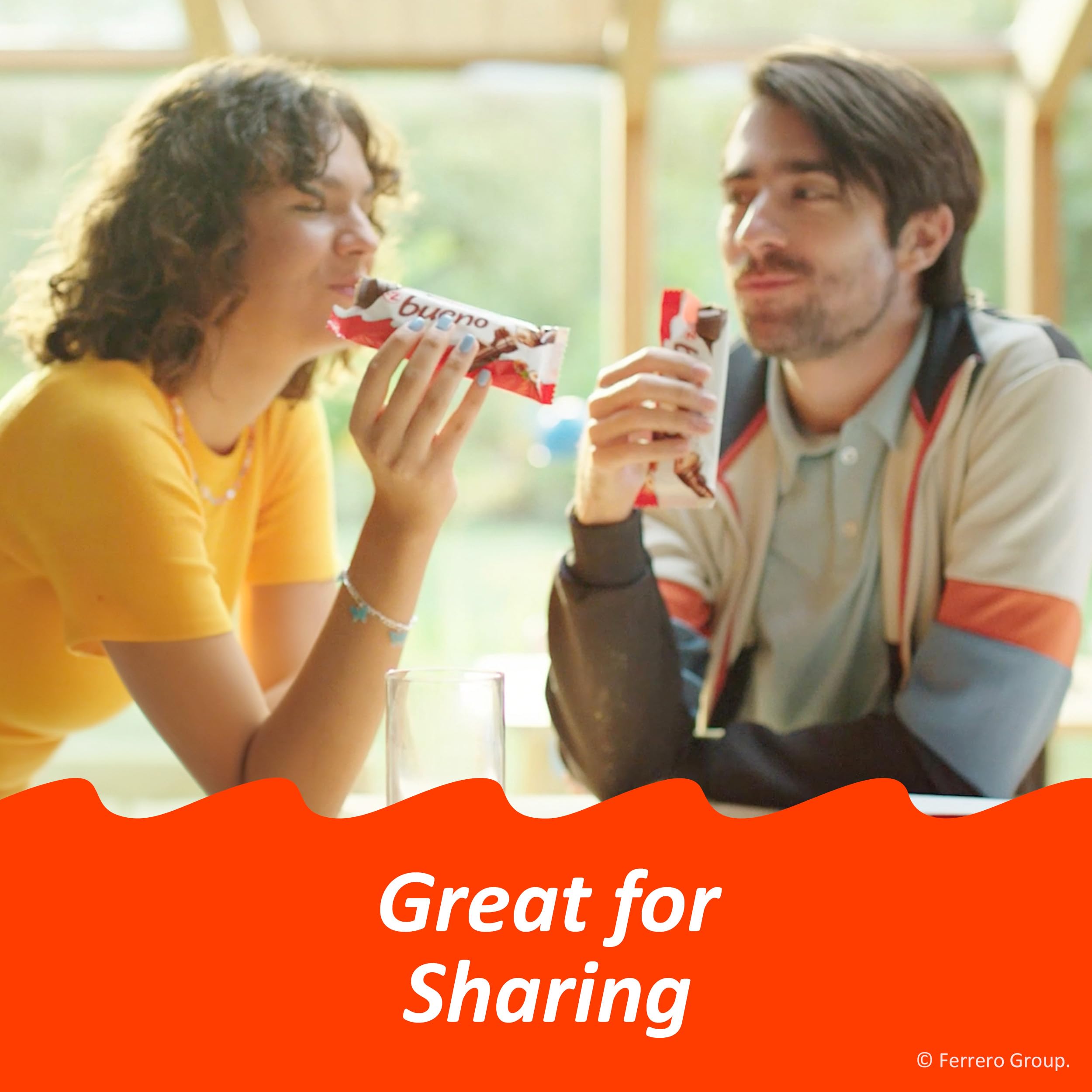 Pairs well with coffee during a quick afternoon break with Kinder Bueno.