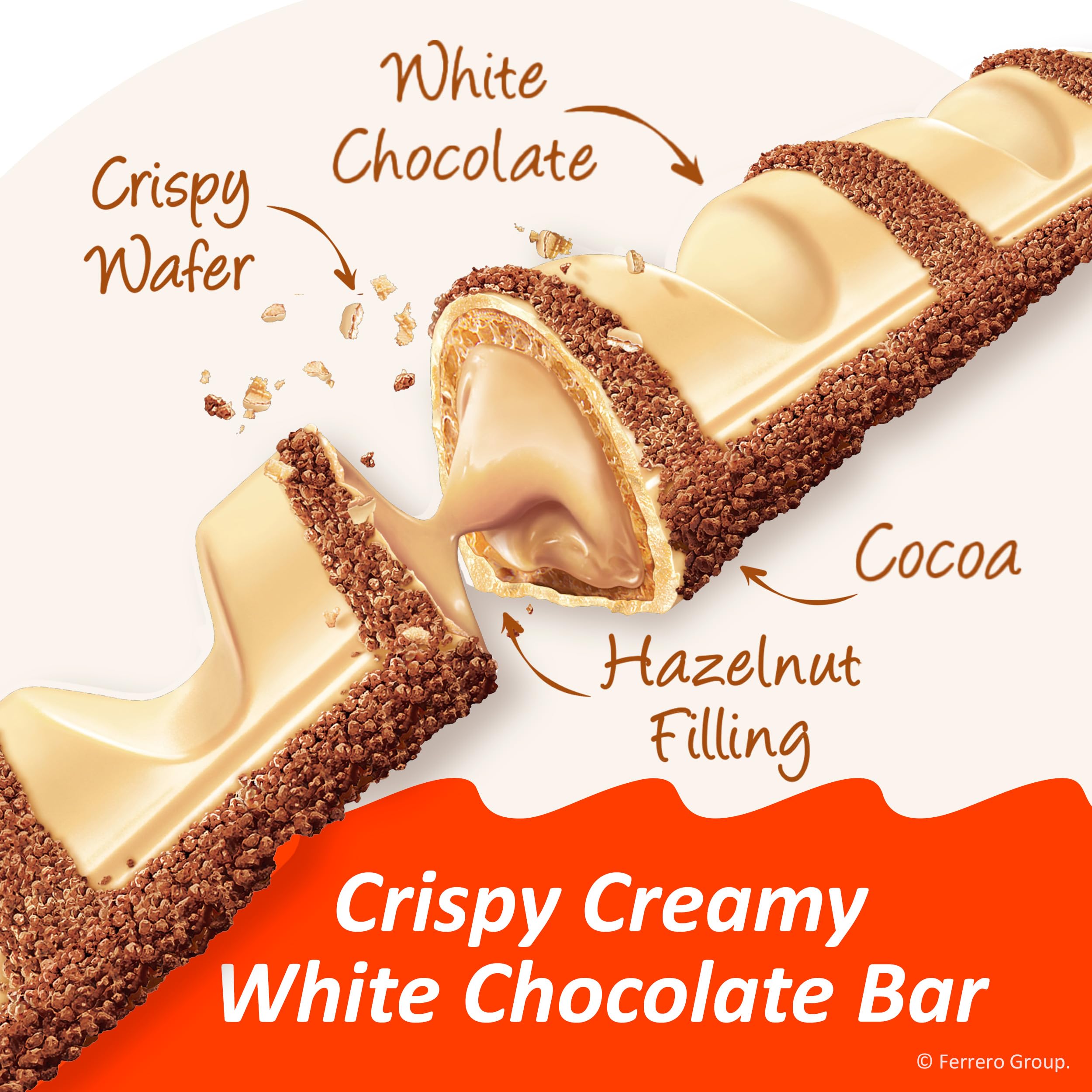 Party-ready display of Kinder Bueno bars for game day celebrations.