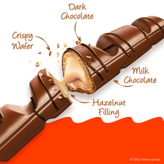 Kinder Bueno individually wrapped bars for on the go snacking