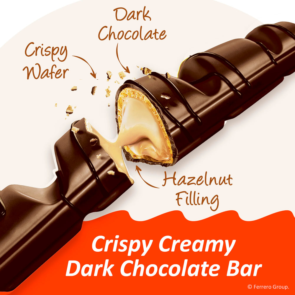 Two bars per pack of Kinder Bueno for easy sharing