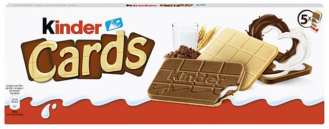Kinder Cards individually wrapped bars ensure freshness and on-the-go snacking.