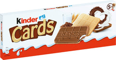 Kinder Cards two-pack 128g each, ideal for sharing and lunch boxes.