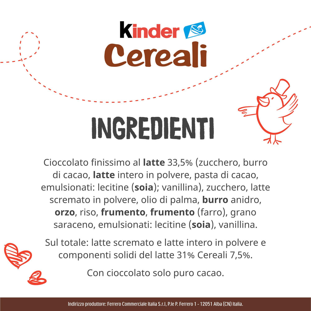 Kinder Cereali packaging design emphasizing kid-friendly snack moments
