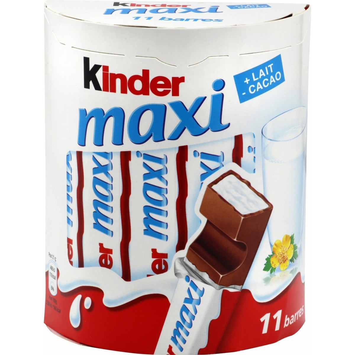 Kinder chocolate sticks with creamy milk filling, convenient 10-pack snack for on-the-go enjoyment