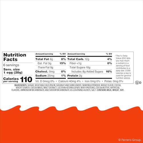 Kinder Joy cream-topped swirls closeup highlights creamy texture and cocoa wafer bits.