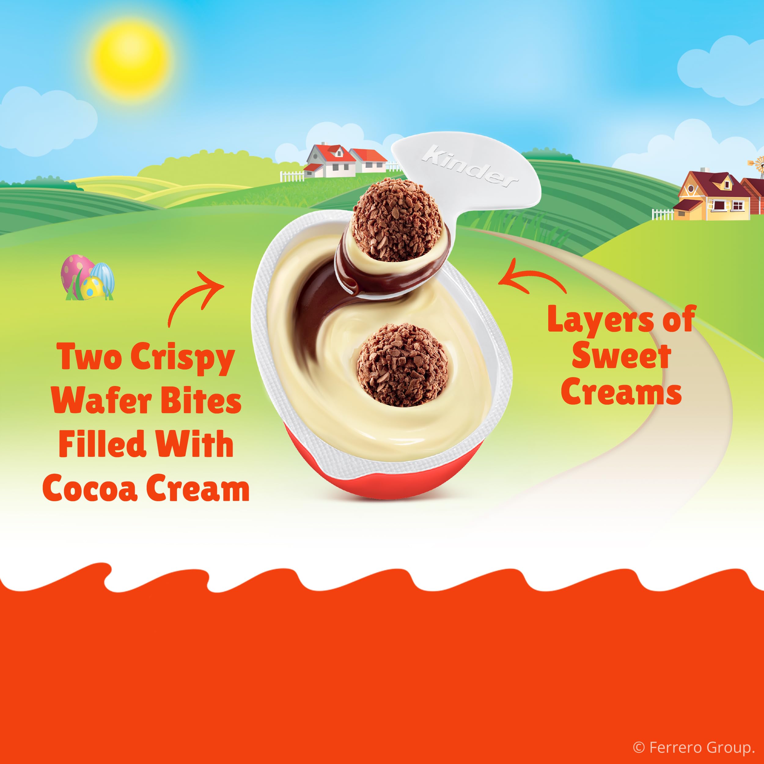 Kinder Joy Easter eggs display ready-to-gift treats paired with a surprise toy.