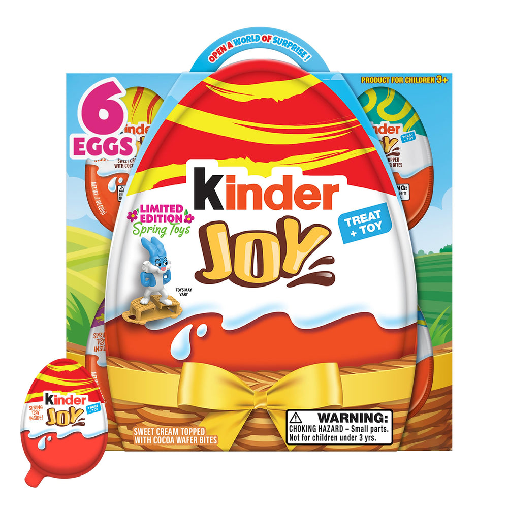 Kinder Joy Easter eggs pack offers a colorful multipack for festive celebrations and gifting.