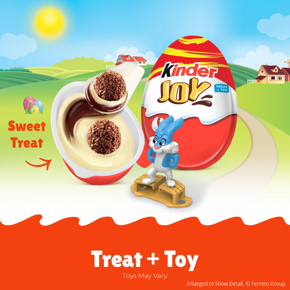 Kinder Joy toy inside surprise image encourages imaginative play.