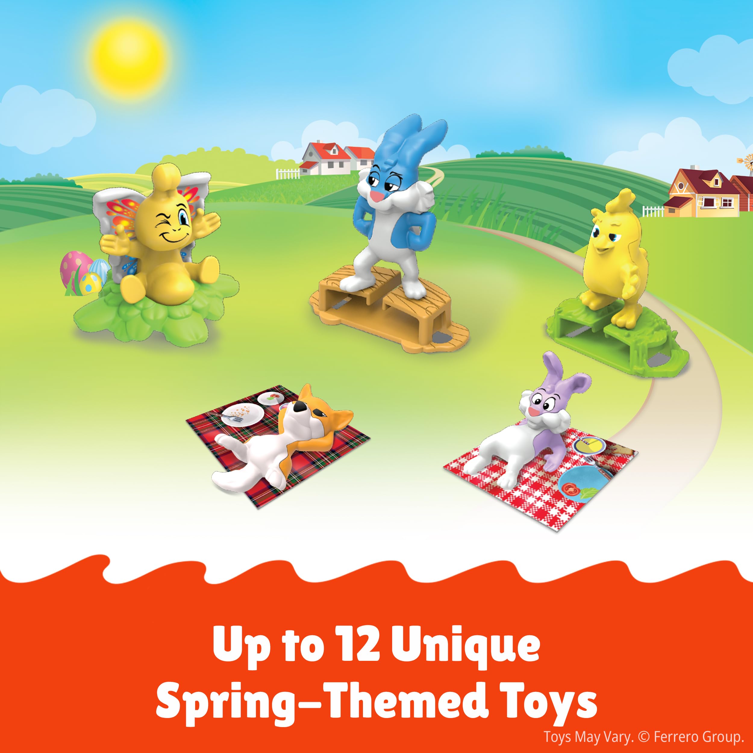 Kinder Joy unwrapped-egg focus captures dual delight of dessert and discovery.