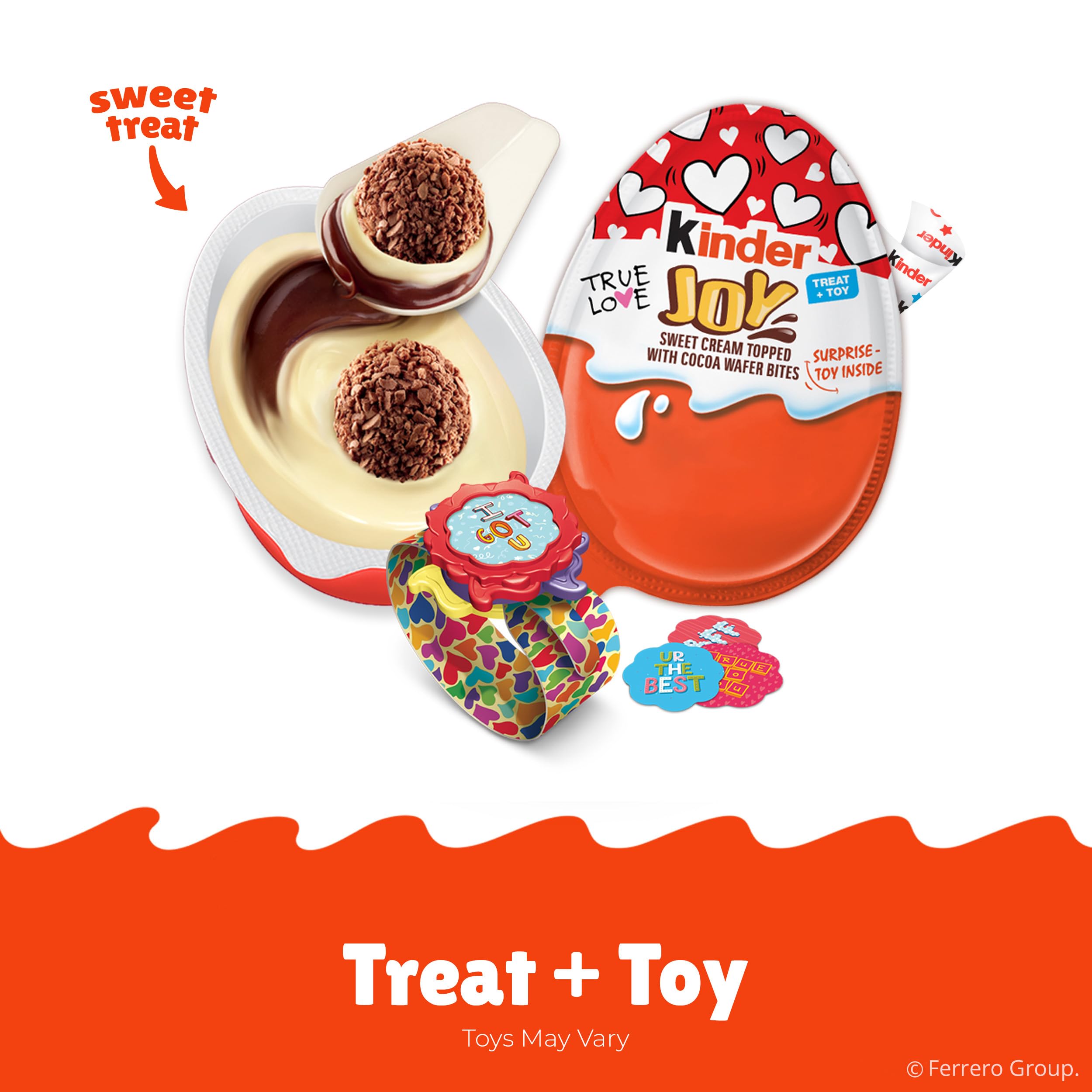 Gift-ready Kinder Joy valentines egg packaging for easy gifting.