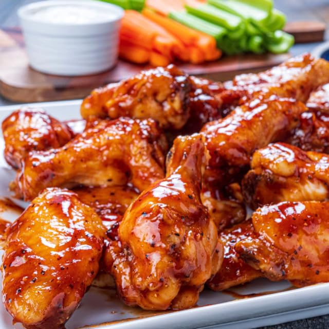 Kinders Hickory Brown Sugar BBQ Sauce for dipping fries or wings