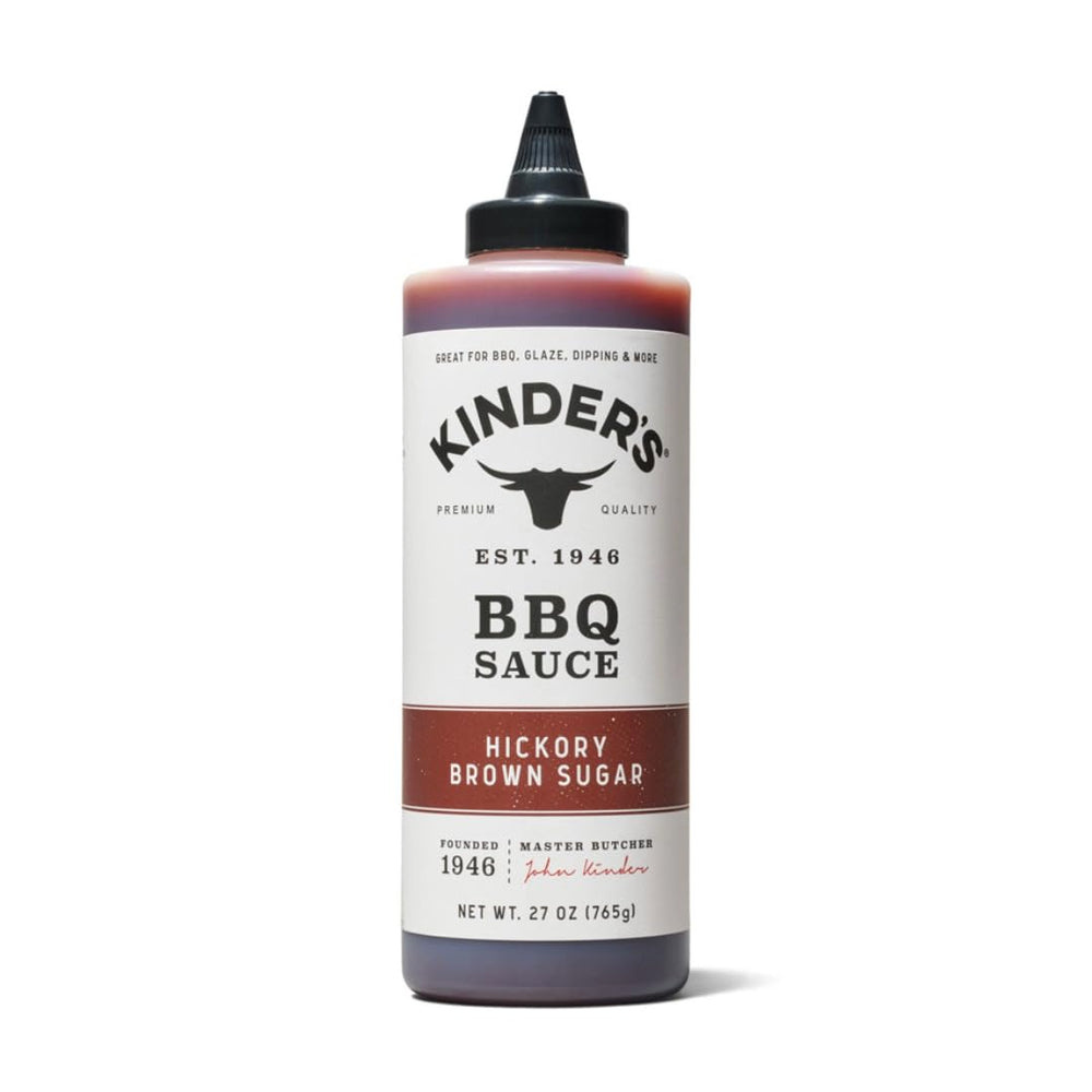 Kinders Hickory Brown Sugar BBQ Sauce served with family meal