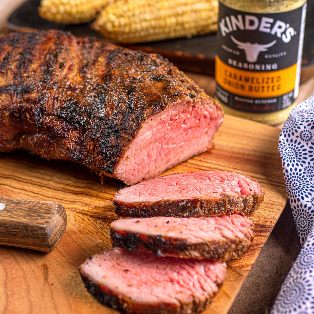 Breads and sandwiches finished with Kinder's onion butter for glossy flavor.