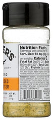 Kind Kinder's Organic Caramelized Onion Butter Seasoning label close-up highlighting clean ingredients
