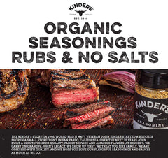 Kinder's Organic seasoning jar with organic badge