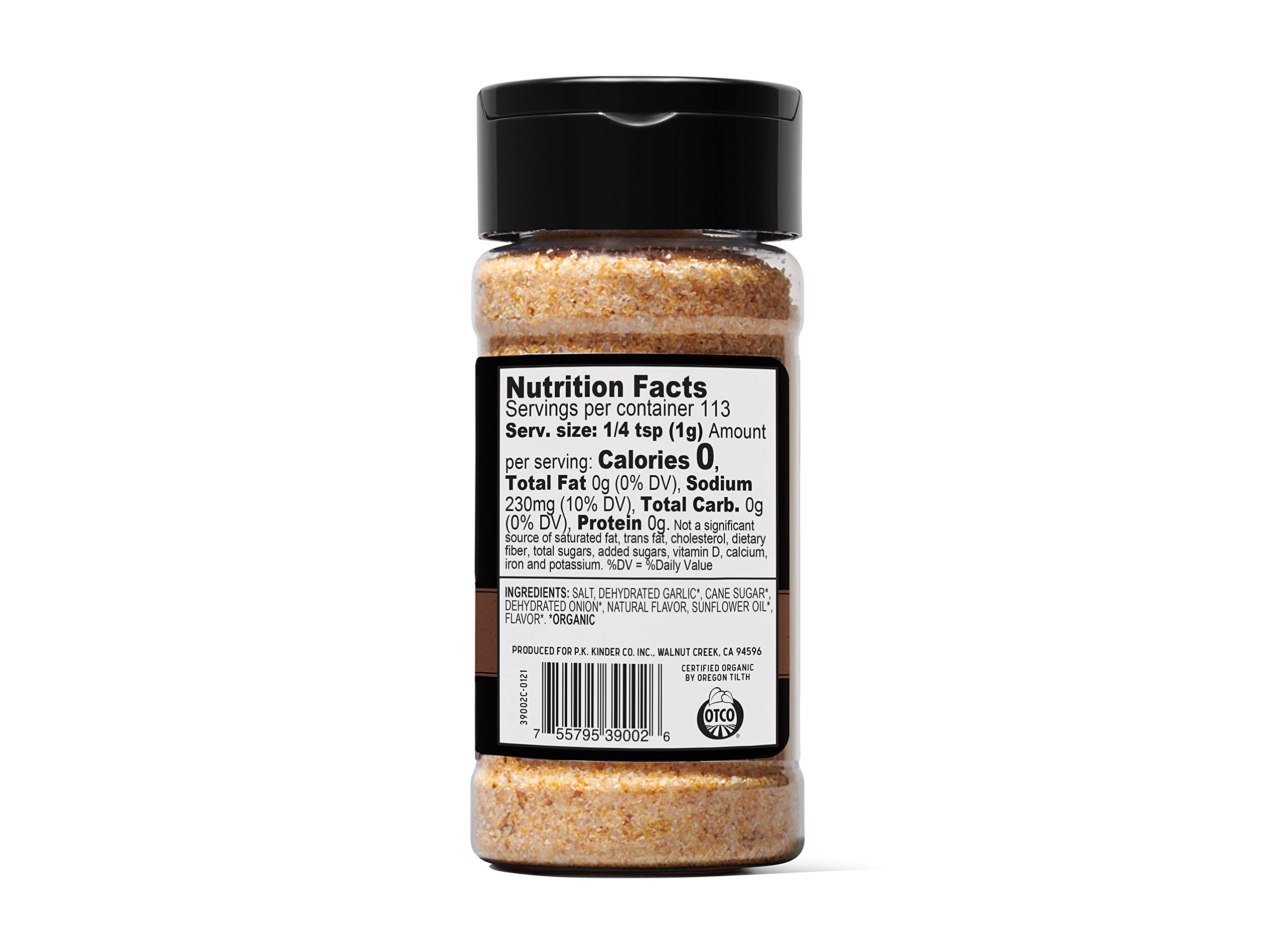 Kinder's Organic Smoky Garlic & Sea Salt on steak enhances roasted garlic flavor.