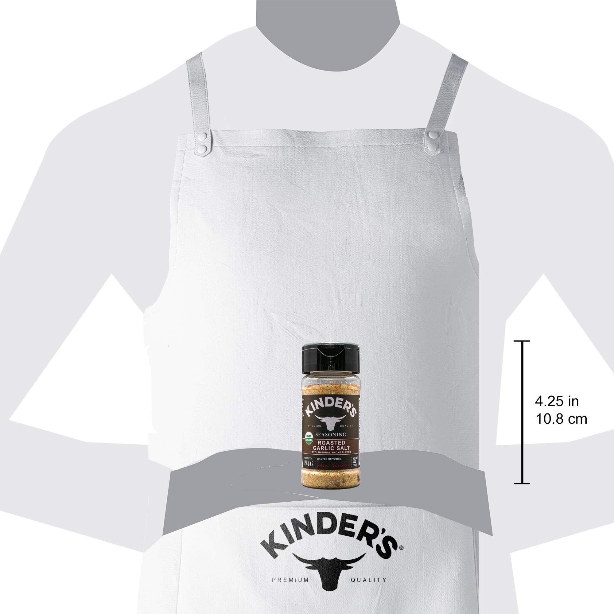 Kinder's Organic Smoky Garlic & Sea Salt adds roasted garlic aroma to dishes.