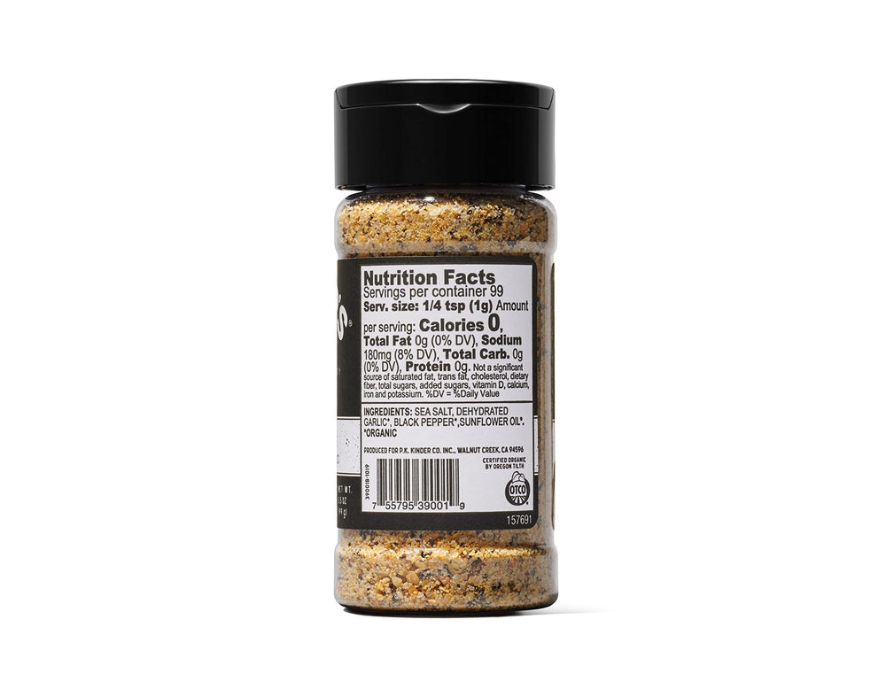 KINDER'S Organic The Blend being sprinkled on food to boost aroma and savory notes.