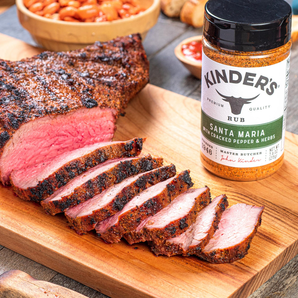 Kinder's Santa Maria Rub seafood dish elevates shellfish flavors