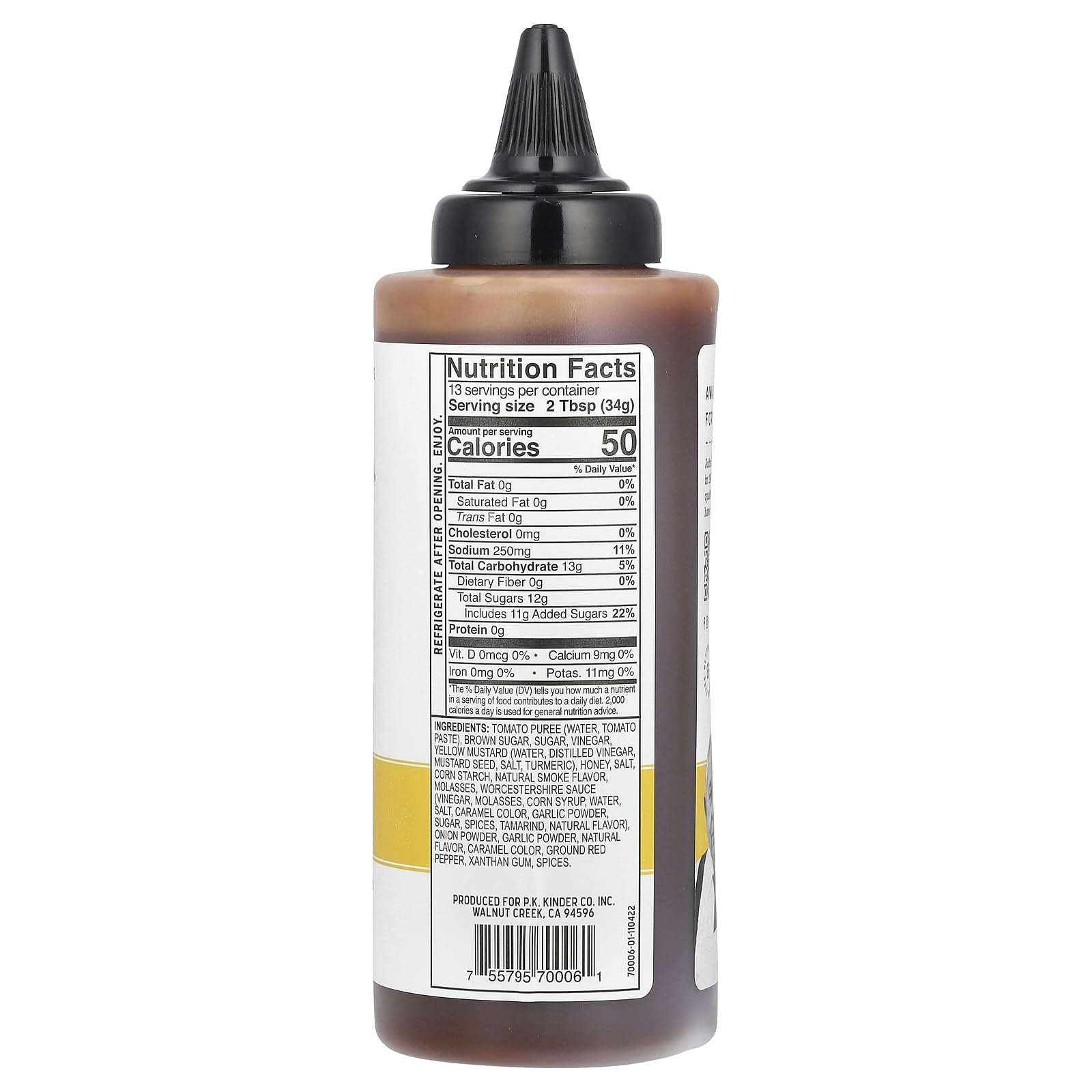Pour-ready Kinder's BBQ Honey Sqz glaze for ribs and burgers.