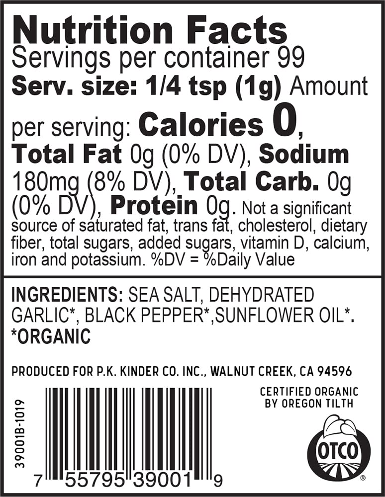 Crunchy garlic pieces in Kinder's The Blend add texture and aroma to dishes.