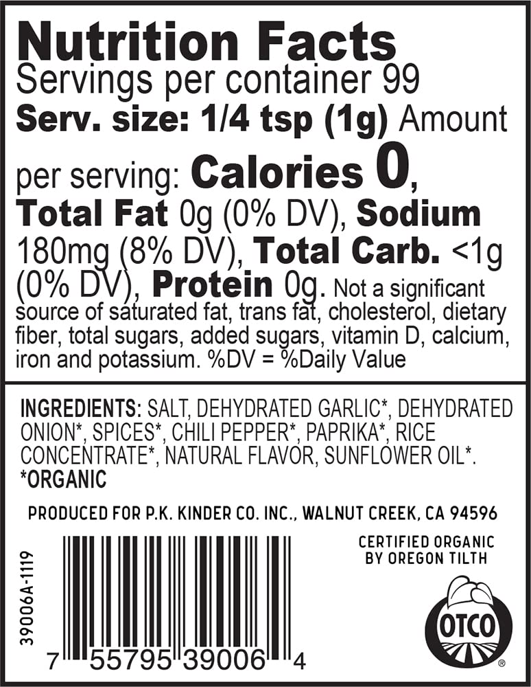 Kinder's Woodfired Garlic Rub closeup grains highlight savory spice blend
