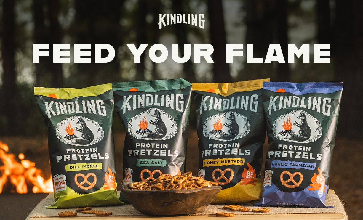 Kindling Protein Pretzels on-the-go adventure snack keeps you fueled.