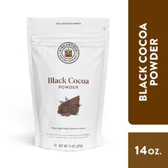 Creamy frosting made with King Arthur Black Cocoa for a glossy finish