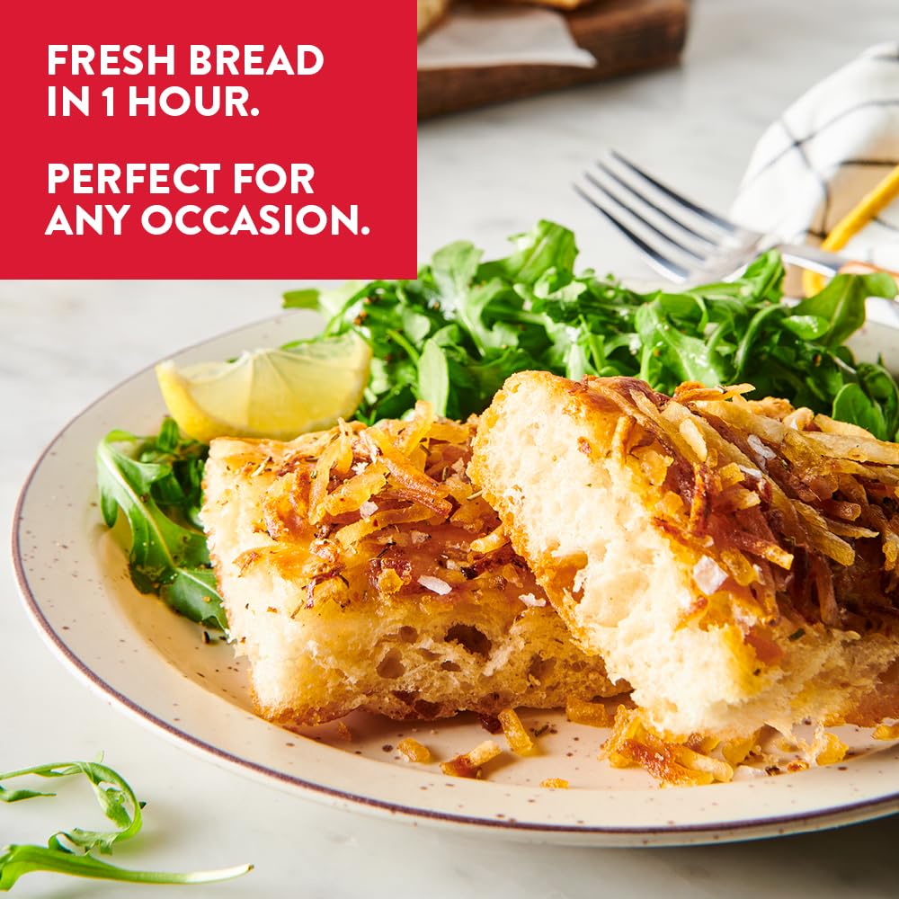 King Arthur focaccia dipping oil complements rosemary flavors beautifully.