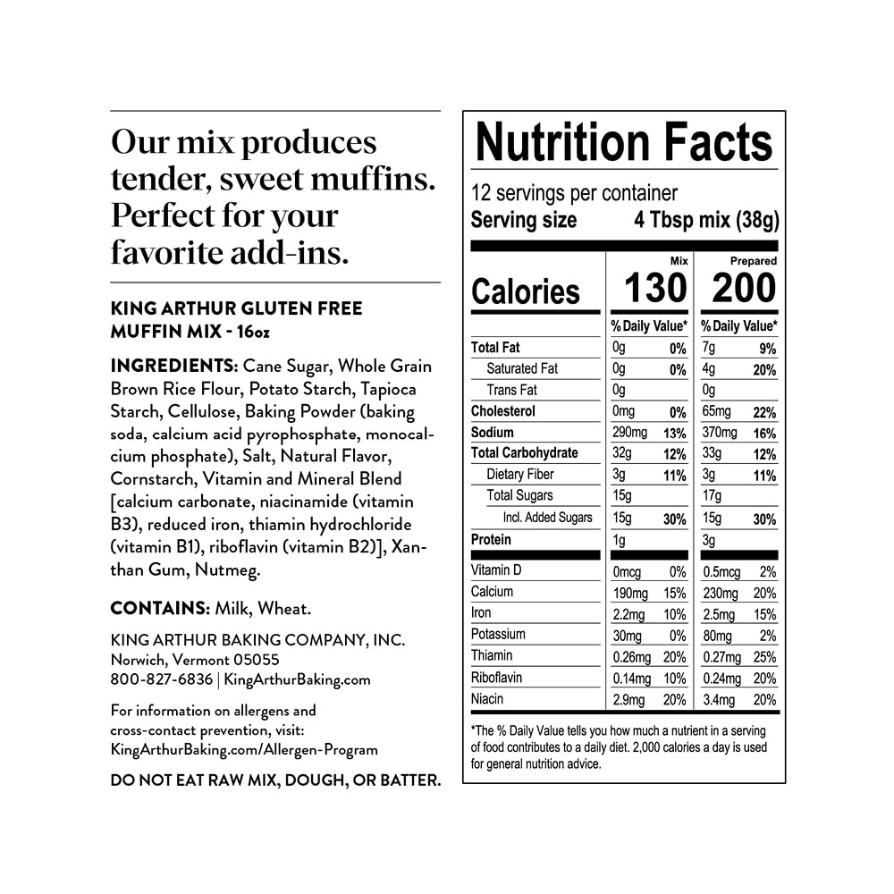 King Arthur gluten-free banana bread mix measured in a cup for easy batter prep.
