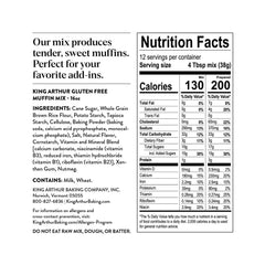 King Arthur gluten-free banana bread mix measured in a cup for easy batter prep.