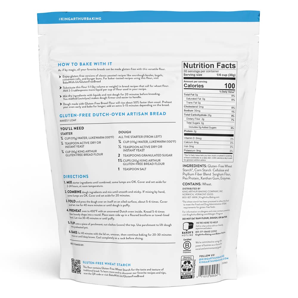 King Arthur gluten-free flour for artisan boules with authentic crumb and crust.