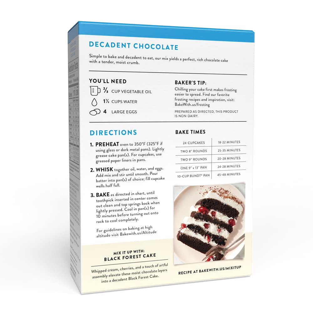 King Arthur gluten-free chocolate sheet cake in 9x13 pan.