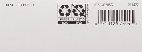 Recipe card beside the mix showing simple baking directions