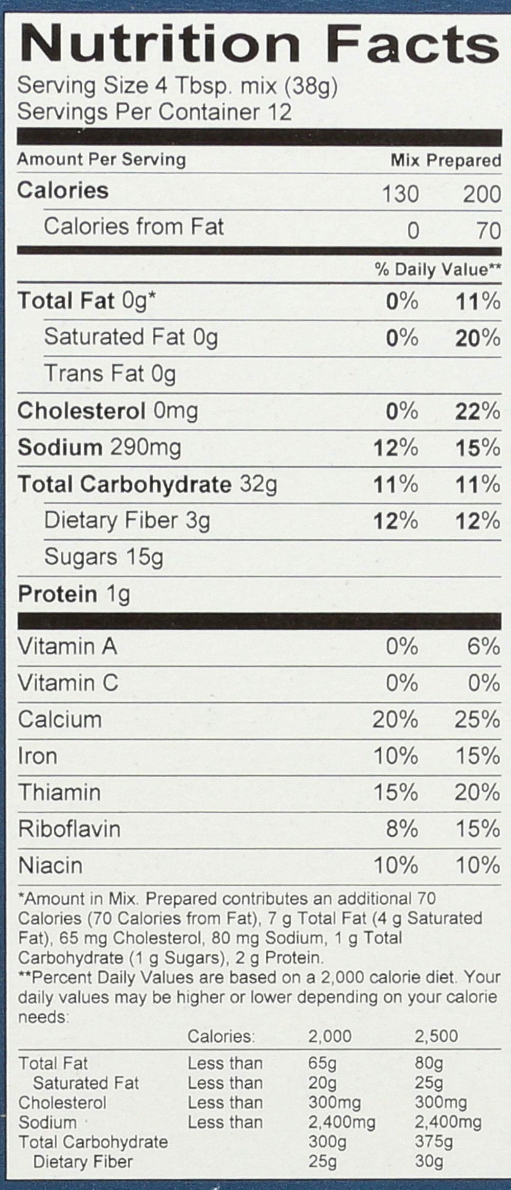 King Arthur muffin mix box front, GFCO certified.